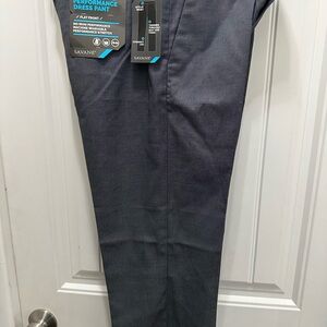 NWT Savane Men’s Charcoal Straight Fit Dress Pants 34x29